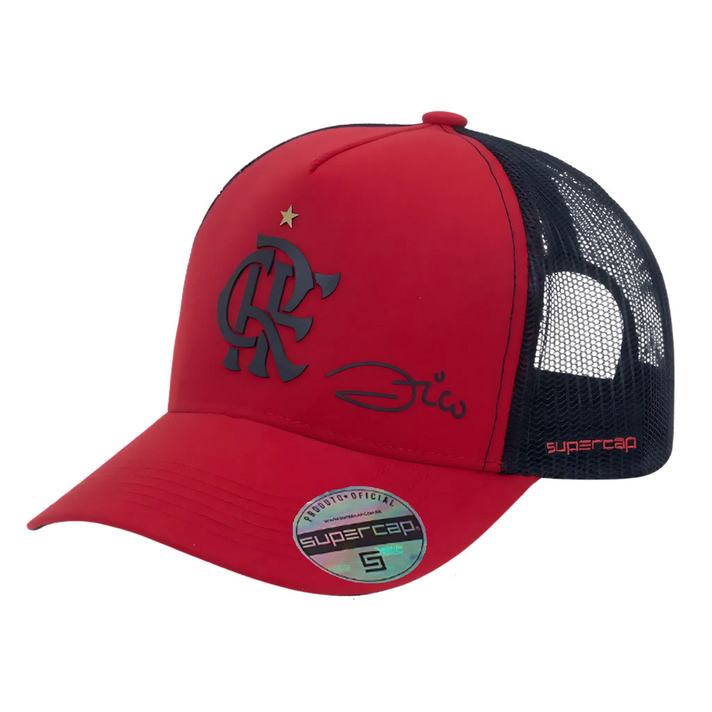Boné Flamengo Zico Trucker Licenciado Oficial Mengão