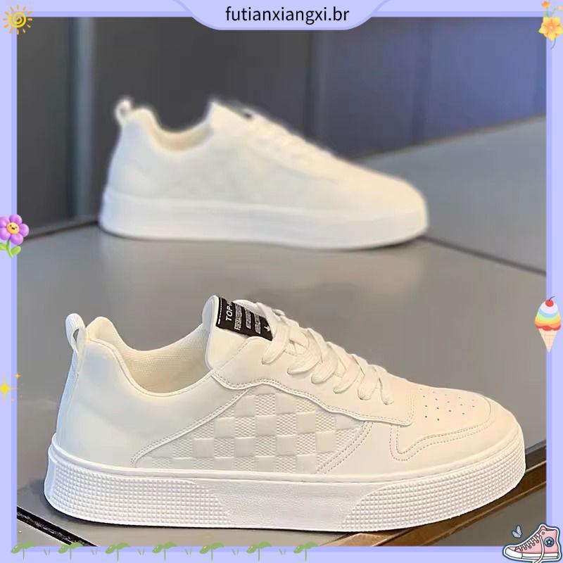 kit tênis infantil masculino tênis infantil masculino Sapatos masculinos de outono, novos sapatinhos brancos respiráve