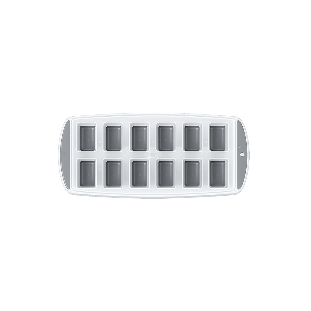 Forma Gelo Fundo de Silicone 12 Cavidades Bebida Drinks Cozinha Bandeja Cubos Utensílio Suco Freezer