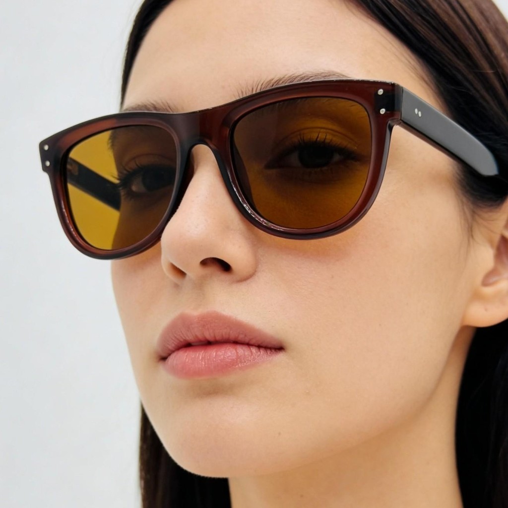 Oculos de sol,armacao acetato,lente polarizado,Design de lente reversa