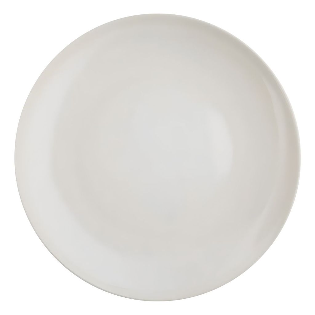 Prato Refeição De Melamina Plaza Branca 25 Cm Prato Raso Redondo Resistente Buffet Restaurante Tuut
