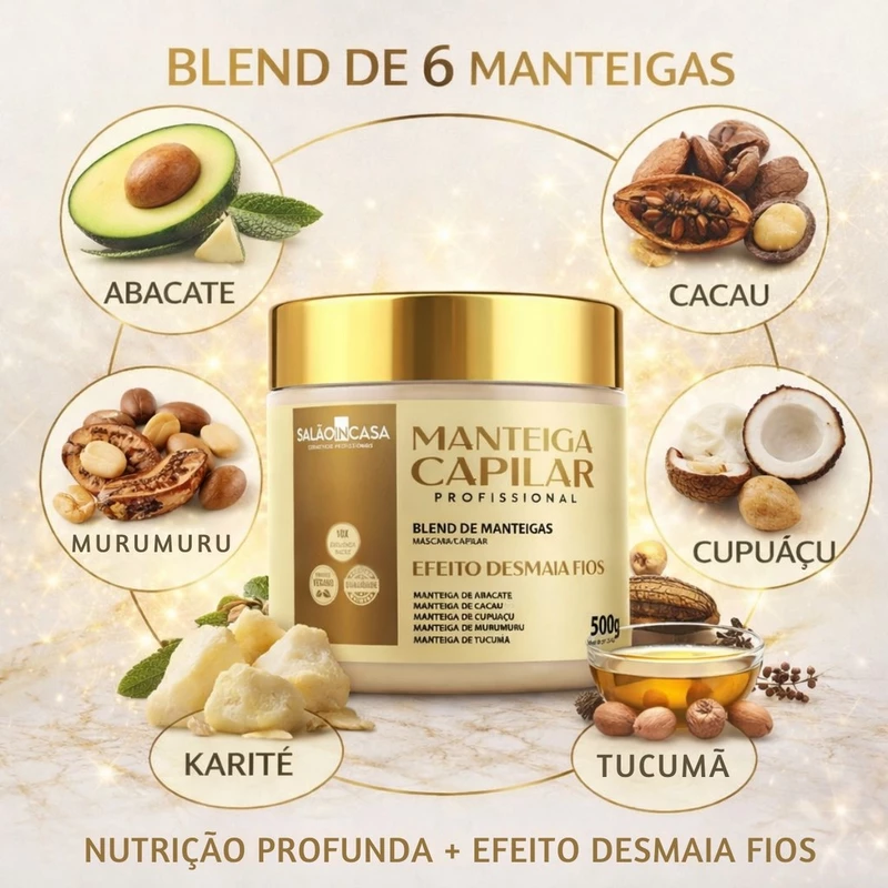Desmaie Seus Fios: Máscara Mega Nutrição 💖