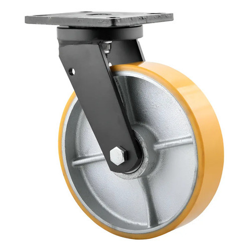 Rodízio Giratório Industrial 8 Pol PU Ferro 900kg Vonder
