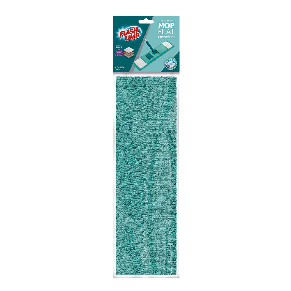 Refil Mop Flat Flash Limp Limpeza Poeira Casa Escritório  RMOP 7657