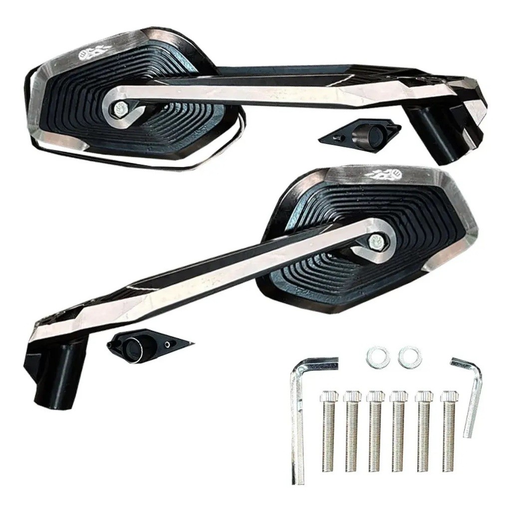 Espelho Retrovisor Mod Bmw Gs R1300 1250 Rosca Honda Yamaha — imagem 2 de 2