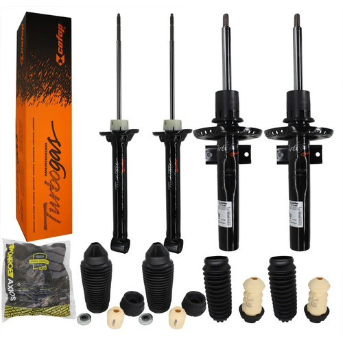 4 Amortecedor Gol G5 2009 Cofap + Kit Coxim Batente Axios