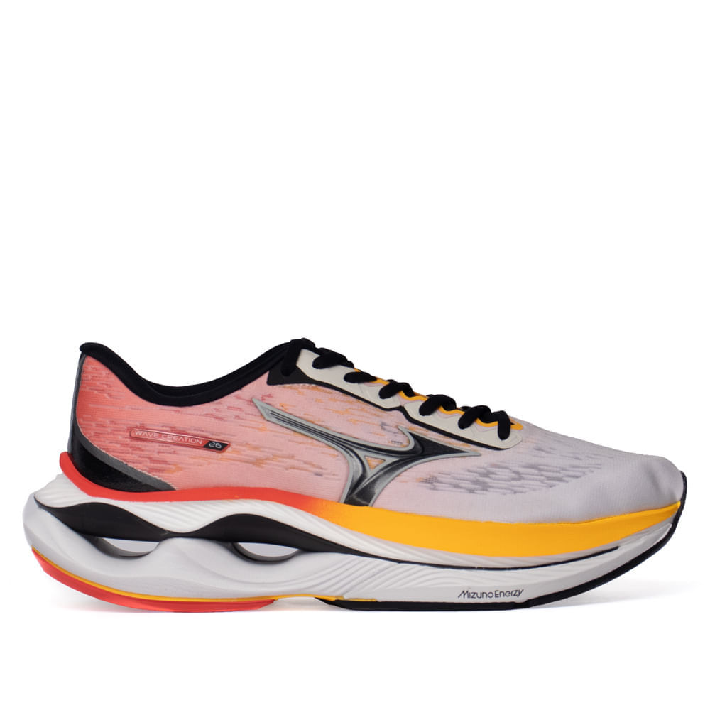 Tênis Masculino Mizuno Wave Creation 26 Carbono Vermelho