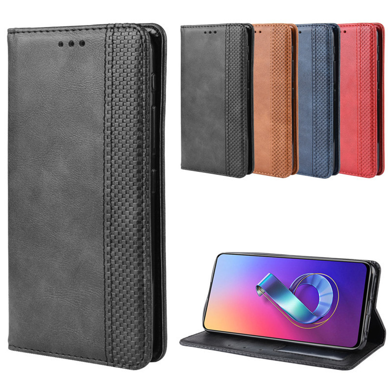 Adequado para asus zs630kl caso de telefone magnético Flip couro caso asus Zenfone6 zs630kl capa protetora