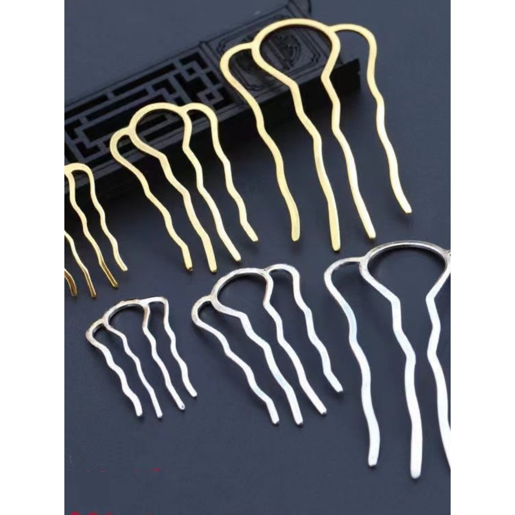 Pente de cabelo de quatro dentes inserir pente Hairpin diy acessórios de cabelo acessórios antigos Headwear acessórios d