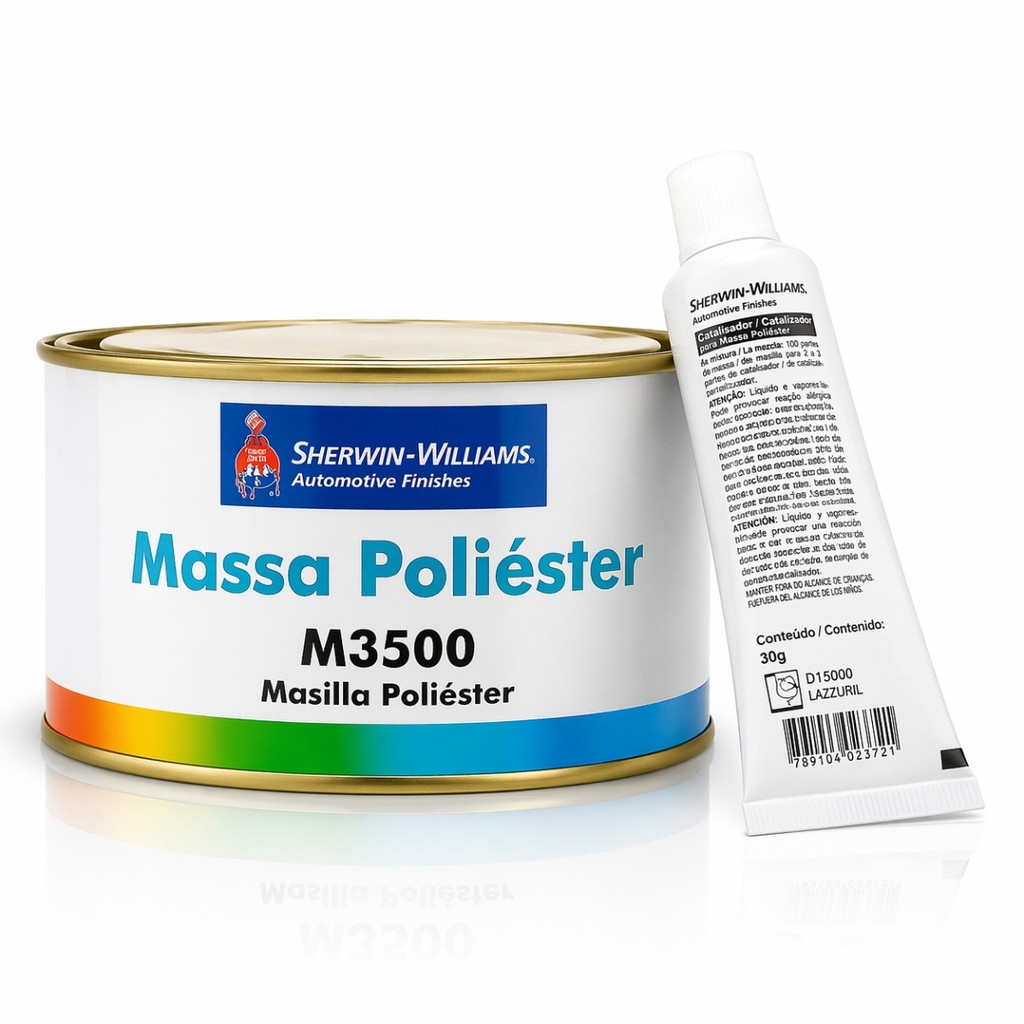 Massa Poliester M3500 Sherwin Williams 750g + Catalisador