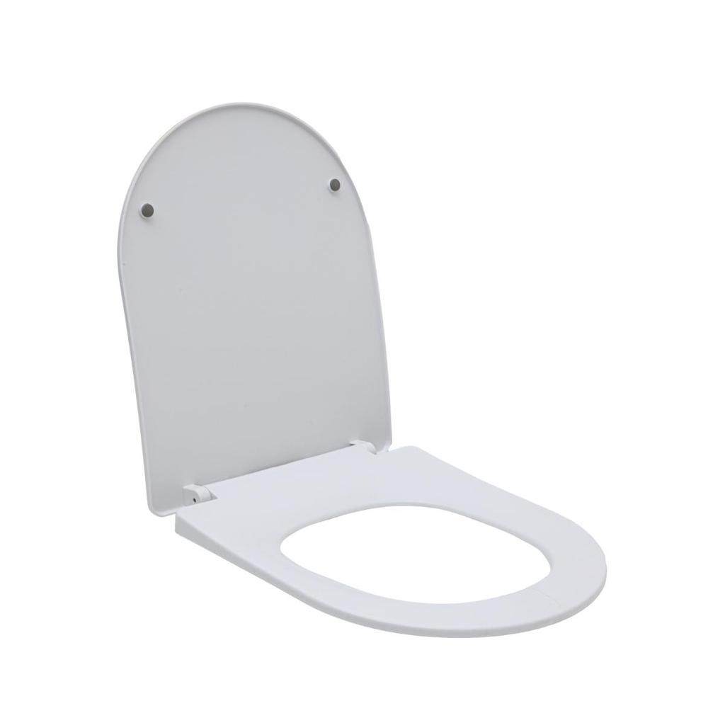 Assento Plástico com Soft Close para Vaso Sanitário Amazonita Pingoo - Branco