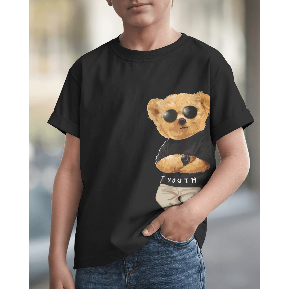 Camiseta Infantil Masculina Básica Estilosa Malha Algodão Várias Cores, Camisa infantil, Camiseta