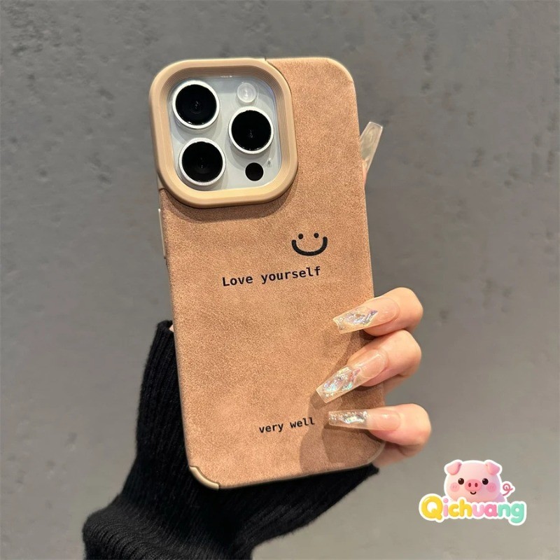 Capa De Inverno Quente Para Huawei Nova 14 Ultra 13 12 12S 10 Pro 9 8 7 Y73 Ame-Se Palavras Bonito Smiley Simples Luxo C