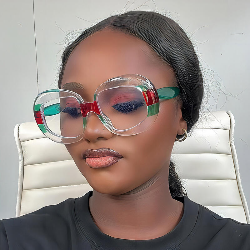 Óculos de Sol Redondos Oversized para Mulheres e Homens, Marca de Luxo, Óculos de Sol com Armação Grande, Óculos de Sol 