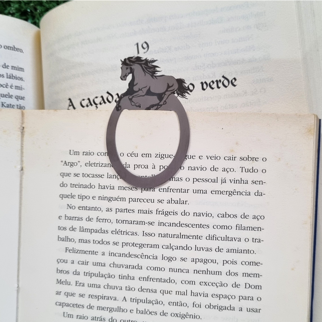 Clips Decorativo Cavalo em Inox Papelaria Criativa Country Equitação Hípica Fazenda Papelaria Luxo