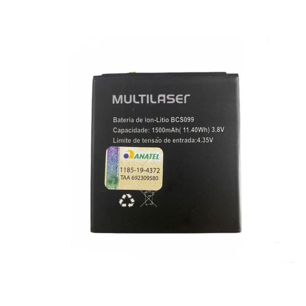 Ba-te-ria Bcs099 Compatível Multilaser E Lite P9099 Nova