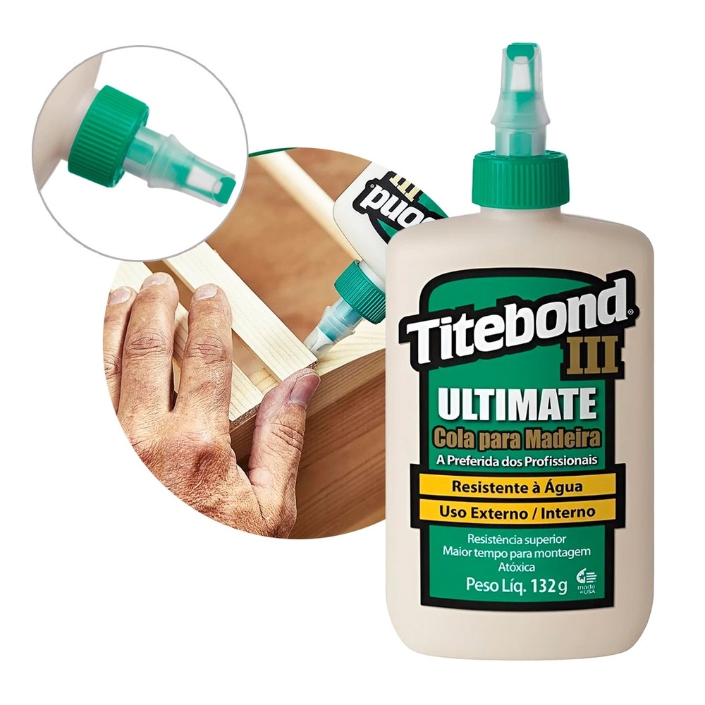 COLA TITEBOND III ULTIMATE WOOD GLUE 132G em Oferta na Shopee