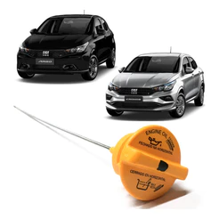 Vareta De Óleo Com Tampa Original Fiat Argo Pulse Cronos Uno