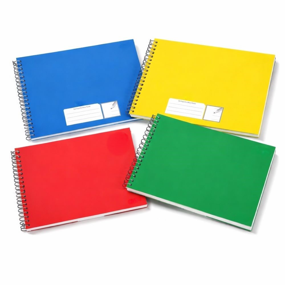 Caderno De Desenho/Meia Pauta Grande Capa Dura 80 Folhas em Oferta na Shopee