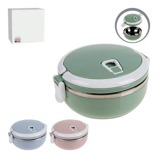 Marmita Lancheira Inox com Trava Lateral – 500ml em Oferta na Shopee