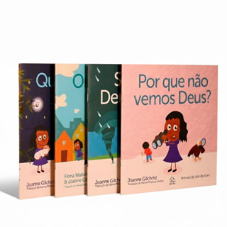 Kit Quem Criou Deus? + Porque Não Vemos Deus? + Será Que Deus é Forte? + Onde Deus Mora? em Oferta na Shopee