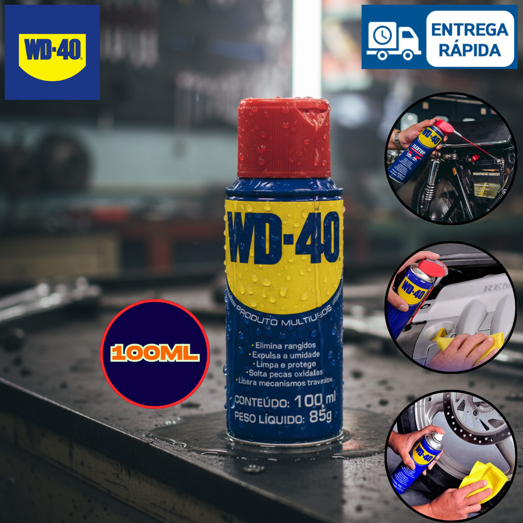 Óleo Lubrificante Desengripante Multiuso 100 Ml Wd40 em Oferta na Shopee