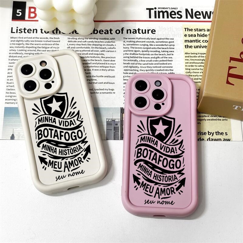 Capinha celular personalizada Clube de Futebol Botafogo para Samsung Galaxy A05S A04E A03 A15 A14 A23 A32 A34 A35 Capa