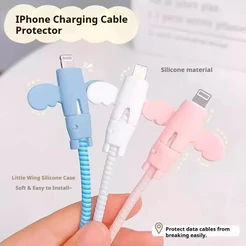 Little Angel Apple Android Capa De Proteção Para Cabo De Dados Cabeça De Carregamento USB Contra Quebra