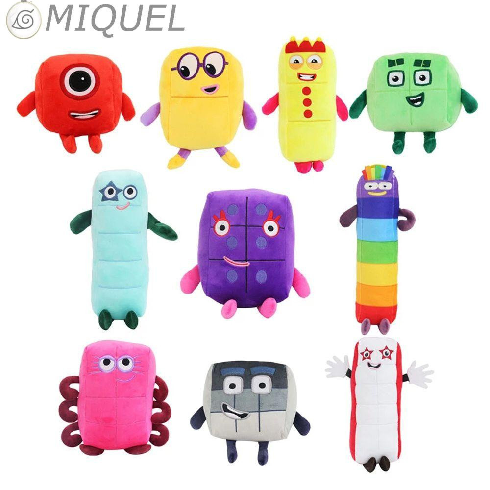 MIQUEL Blocos de Construção Digitais Brinquedo de Pelúcia Presente de Sono para Crianças Boneca Conforto Companheira Dec