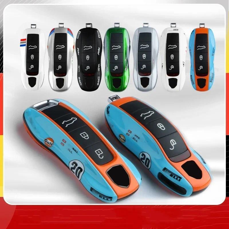Caso Chave Do Carro Para Porsche Cayenne 718 Macan Panamera 911 Boxster Cayman Pintura Múltipla Substituir Capa Acessóri
