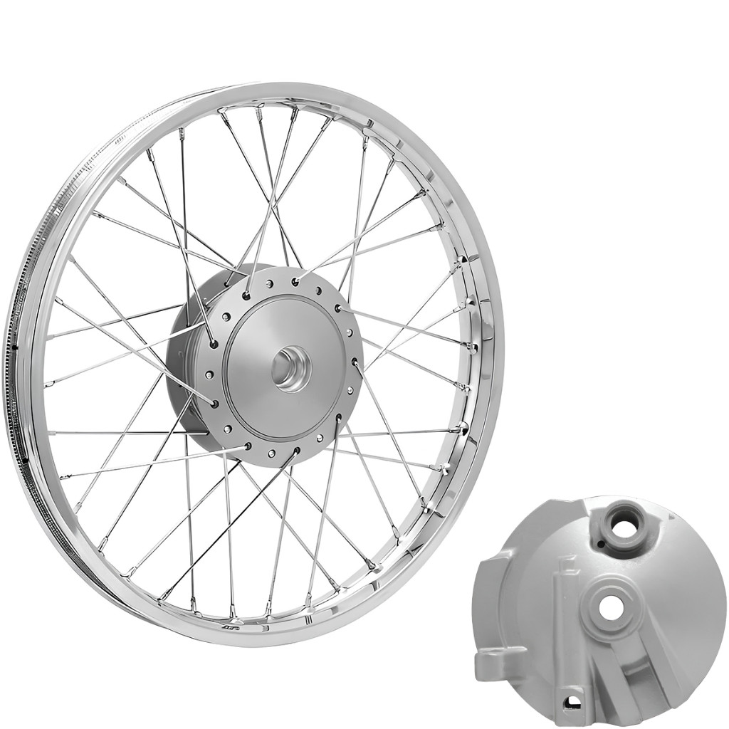 Roda Dianteira Raio 4mm Honda Pop 100 110 Tambor C/ Espelho