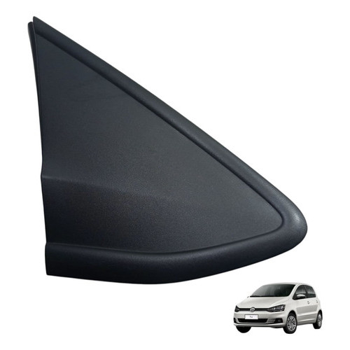 Moldura Retrovisor Volkswagen Fox 2017 2018 Externa Direita Preto