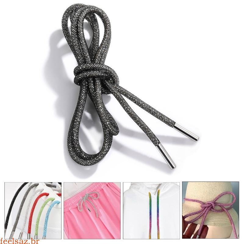 feelsaz 2 Peças Cadarços Brilhantes, Corda Diamante, Strass