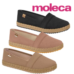 Sapatilha Feminina Moleca Confortável Sintético