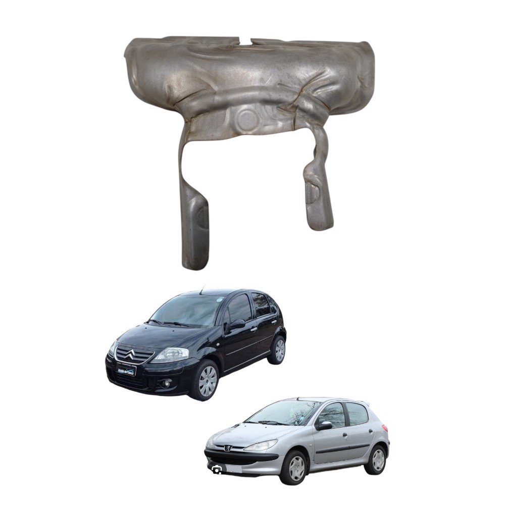 Defletor Calor Escapamento Citroen C3 Peugeot 206 2003 2011