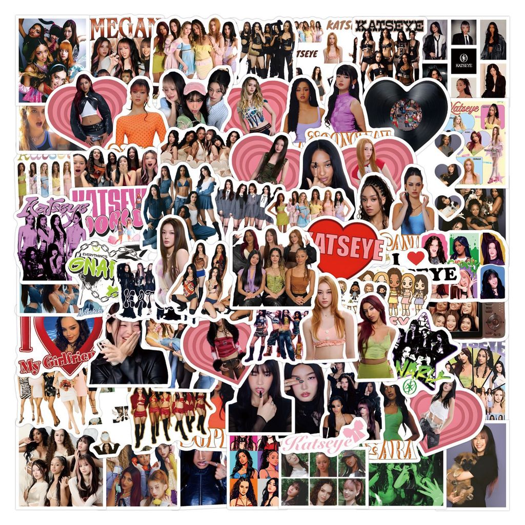 60/120 Pçs Menina Grupo Adesivos Para Diário Portátil Garrafa De Água Decoração À Prova Dwaterproof Bonito Vinil Arte Sc