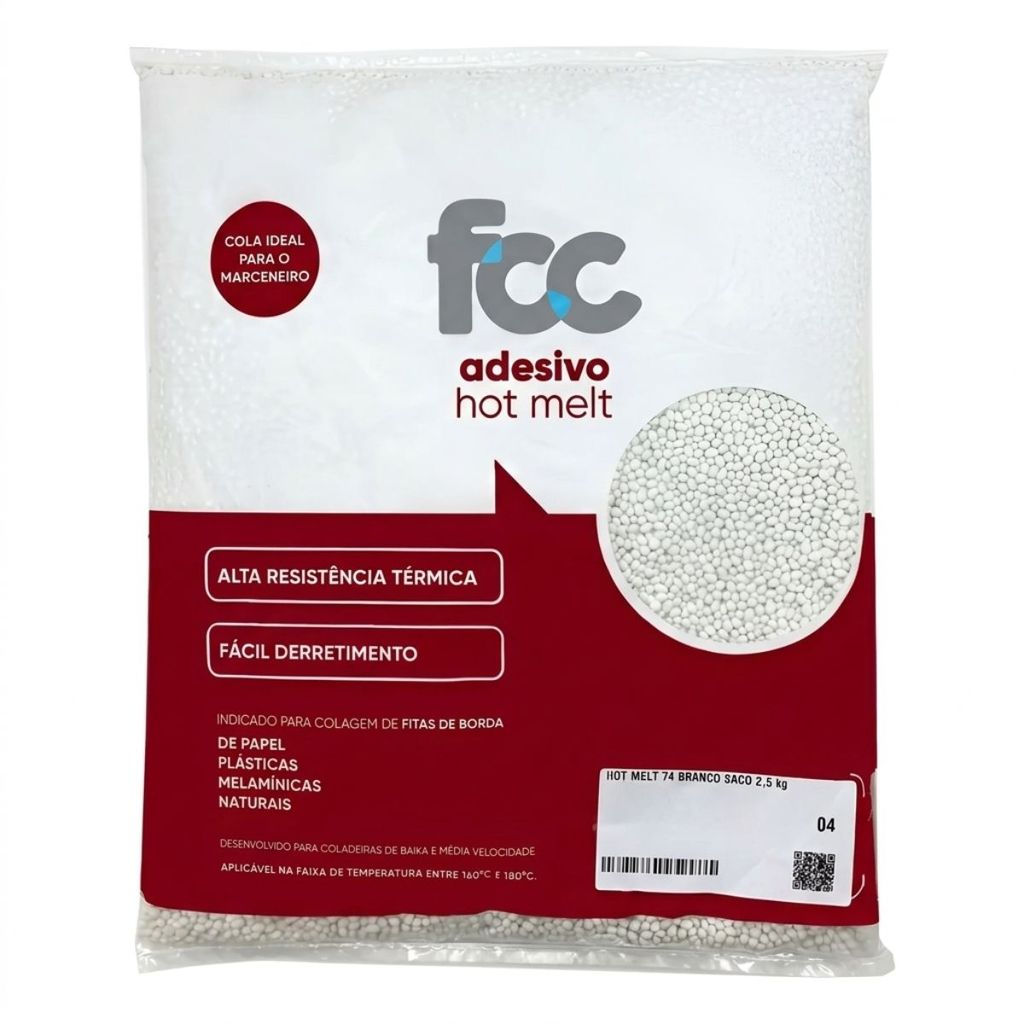 Cola Coladeira Hotmelt 74 Branco Saco 2.5 kg - Fcc