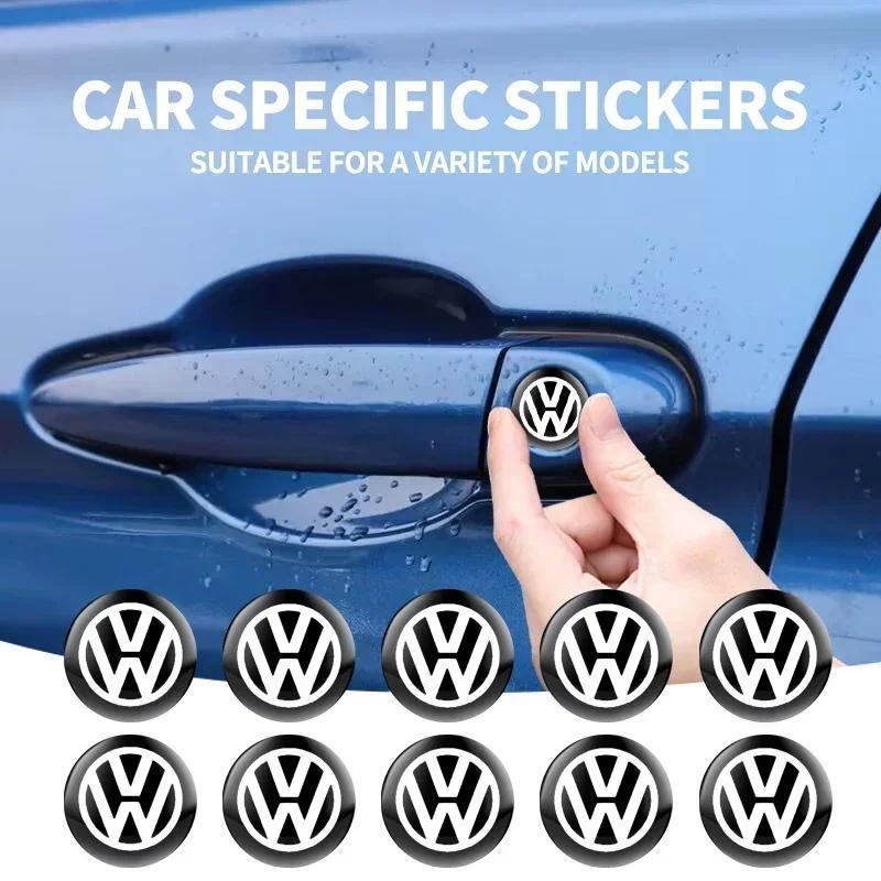 2/5/10 Pçs Fechadura Da Porta Do Carro Protetor Adesivos Para Volkswagen VW Jetta Polo T4 T5 T6 Sharan Touareg Gol T-Cro