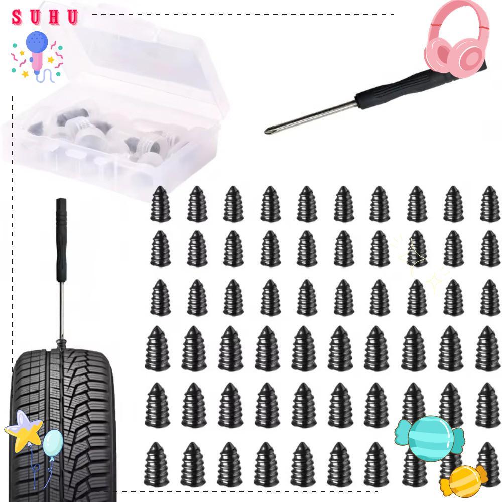 SUHU 20/40PCS Kit De Unhas Para Reparo De Pneus A Vácuo De Carro , Kits De Borracha Cogumelo