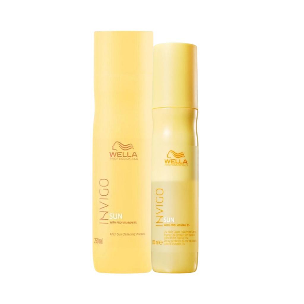 Kit Wella Shampoo Invigo Sun Pós Sol 250Ml + Spray Invigo Sun Pós Sol 150Ml