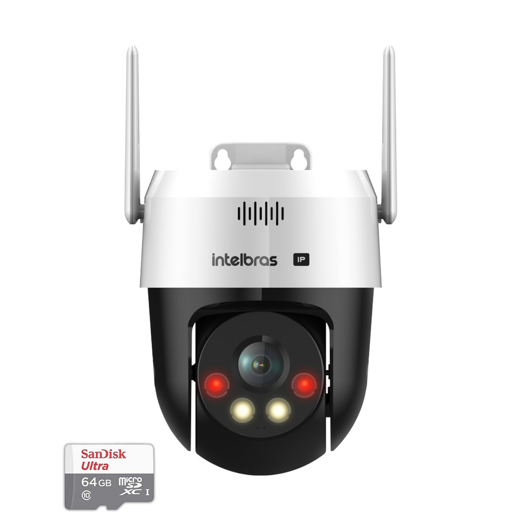 Câmera IP Wi-Fi Intelbras VIPW 1300 MINI SD Speed Dome 64GB