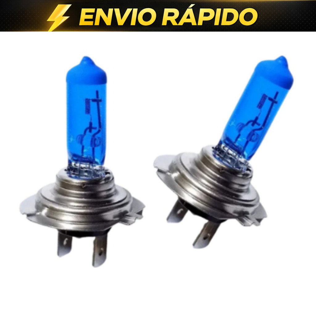Par Lâmpada H7 Farol Super Branca 12V 55W selo INMETRO PROMOÇÃO SHOPEE
