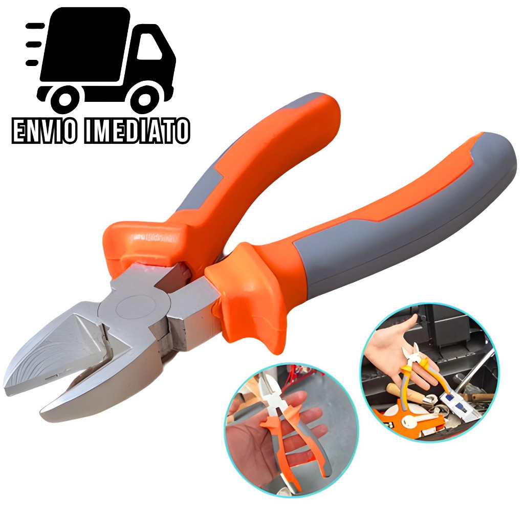 Alicate De Corte com 6" Polegadas Para Fios Cabos Arames Uso Profissional Emborrachado