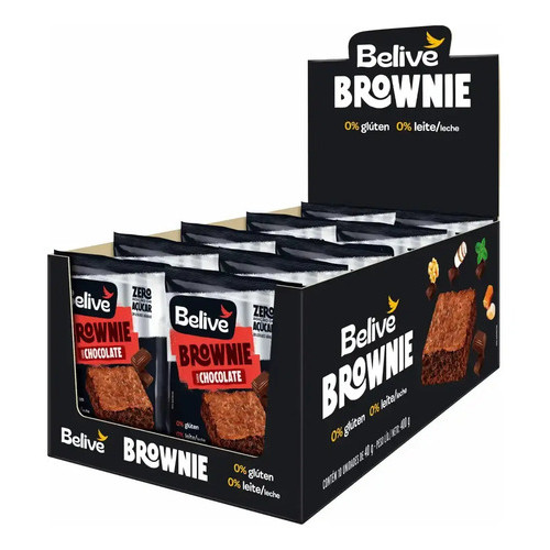 Belive - Brownie Chocolate Zero - Display 10x40g