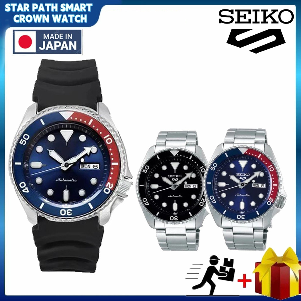 Seiko Japão Originalseiko Skx009k1colletor ITEM Preto/Azul Dial Divers Relógio Masculino Relógios