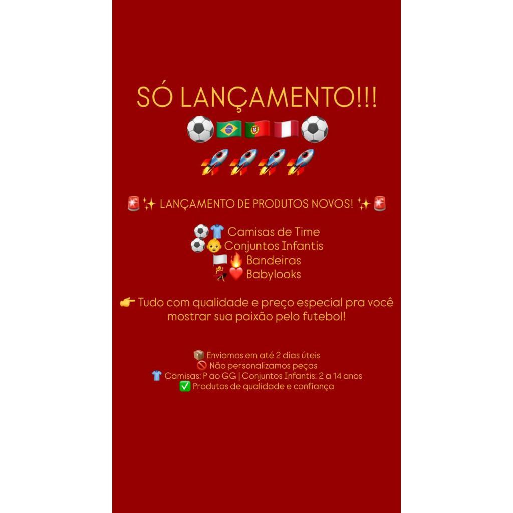 Conjunto Infantil do Barcelona com Escudo Bordado Do 04 ao 14