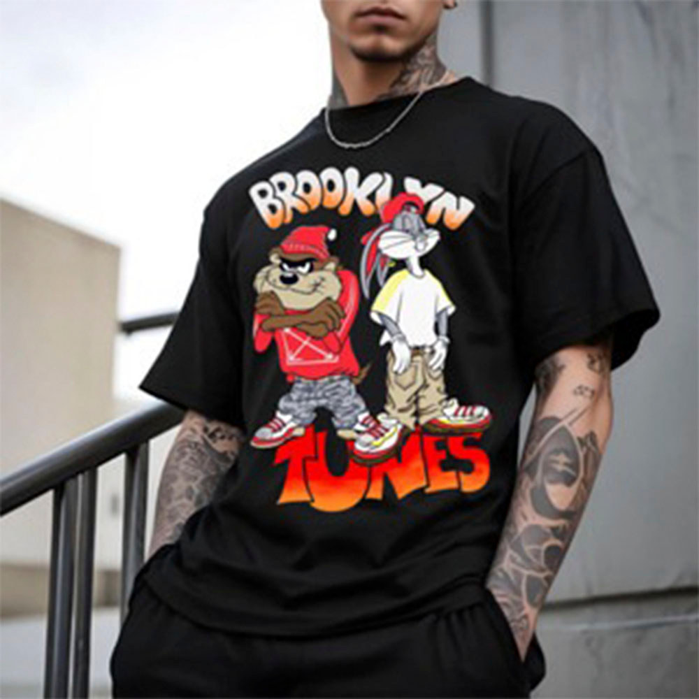 Camiseta Masculina StreetWear Brooklyn Lançamento 100% algodão Unissex Plus Size Oversized Premium - Asphalt Vibe