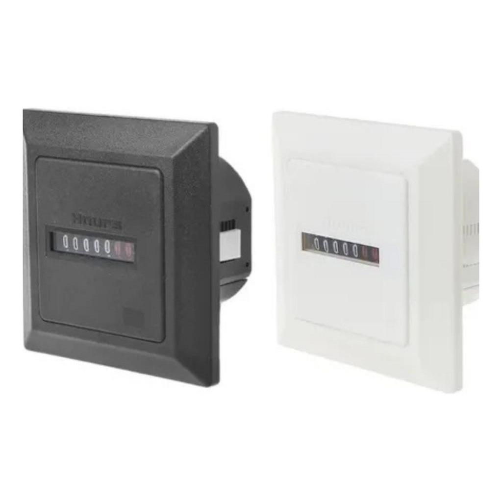 Horimetro Totalizador Contador De Horas 220-240 V/50hz Ac (Preto)