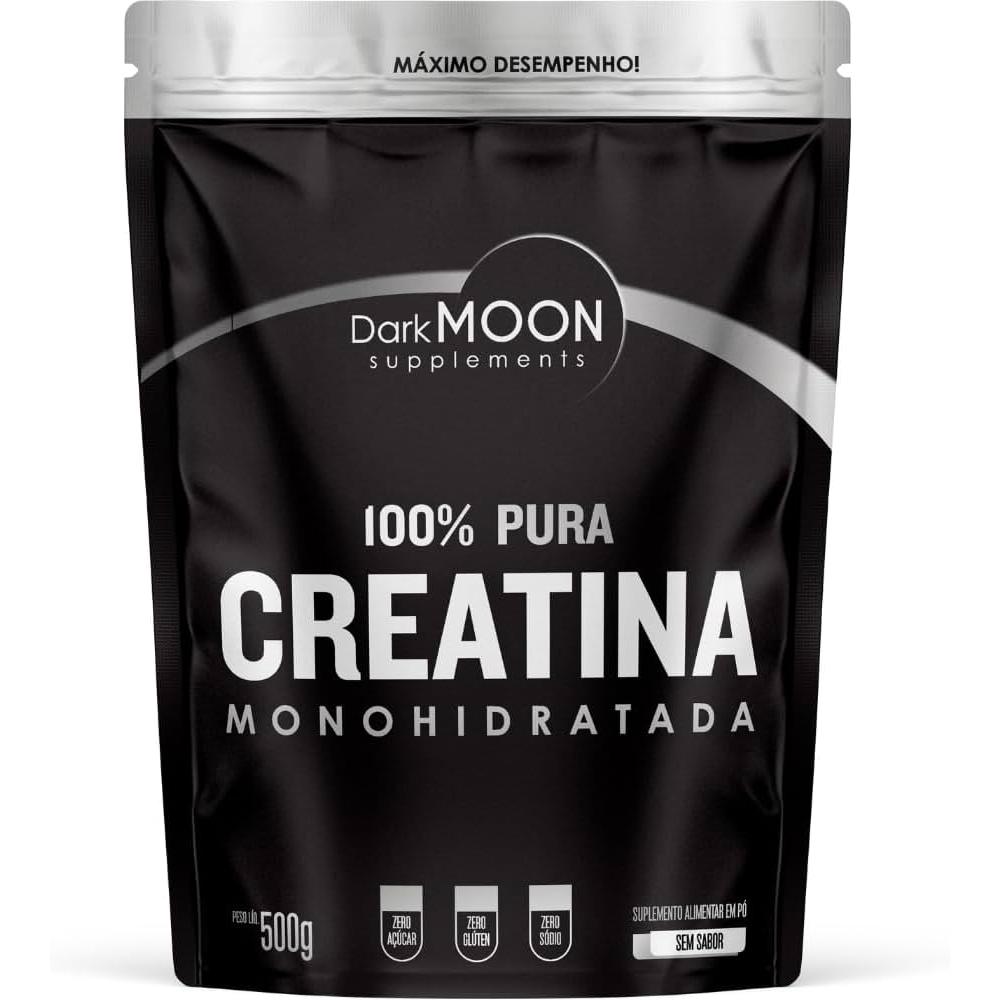 Creatina Monohidratada Pura 1kg, 500g, 300g e 150g Dark Moon - Creatine, Creatina 100% Pura em Oferta na Shopee