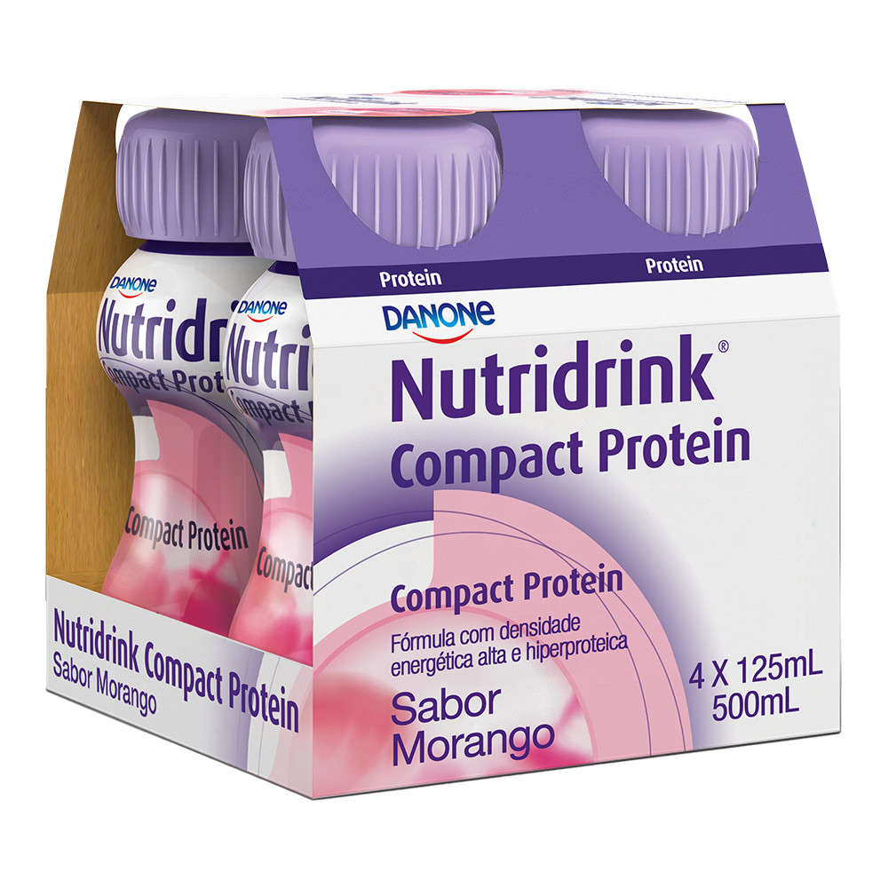 Nutridrink Compact Protein Morango 4 Unidades de 125ml